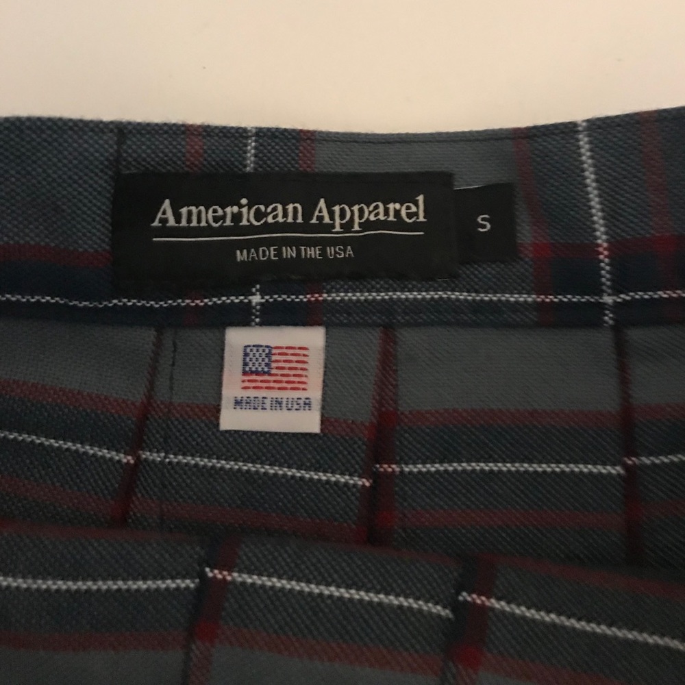 Circa 2015 American Apparel Plaid Tennis Skirt